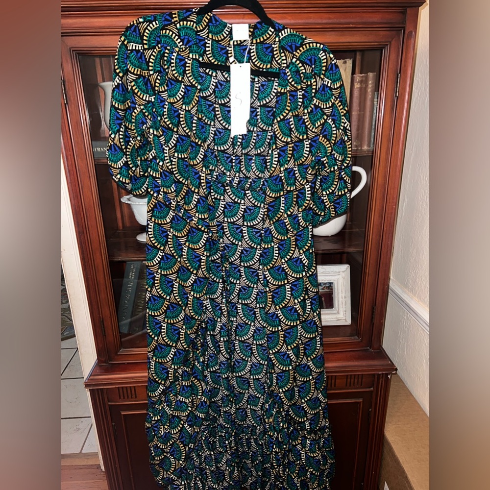 Silk and salt wrap dress